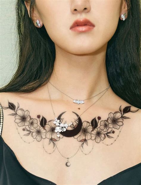 small upper chest tattoo female|Small female chest tattoo ideas